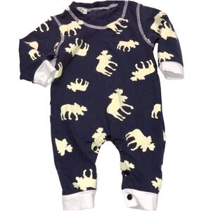 To sleep bear size 80/12-18 months pajama onesie moose print